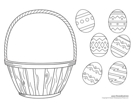 Easter Basket Template Easter Basket Clipart And Easter Craft