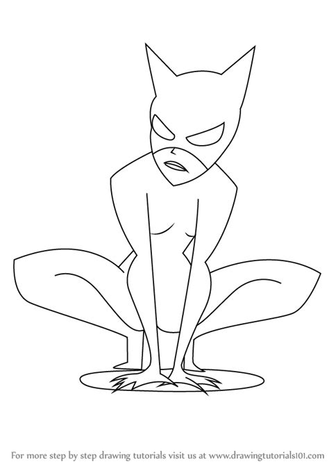 Learn How To Draw Catwoman For Kids Catwoman Step By