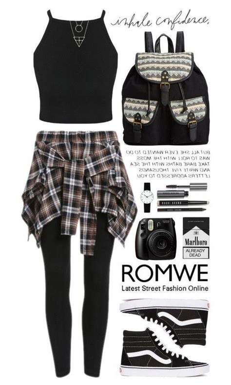 Romwe By Scarlett Morwenna Liked On Polyvore Featuring Vans Rampage