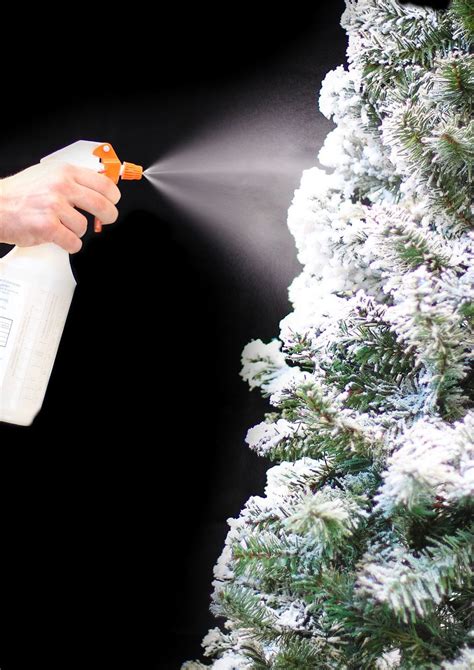 Learn How To Easily Flock Your Own Christmas Tree Using Sno Flock This