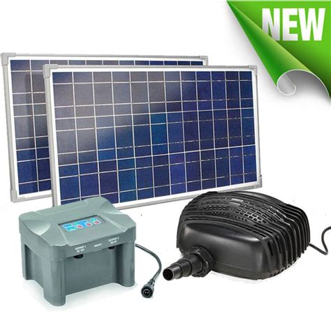 Pump just as much water as you need with the adjustable flow rate control knob. Solar Powered Water Pump with Battery Backup 50W