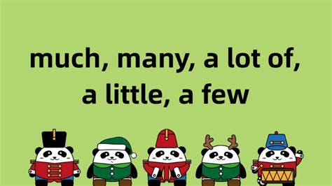 much many a lot of a little a few 的用法 LetMeEnglish com