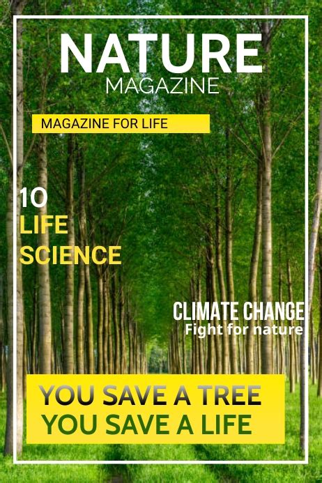 Nature Magazine Cover 1 Template Postermywall