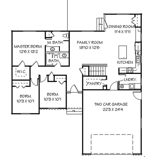 Small Contemporary Ranch House Plans Home Design Edc R1361 6536