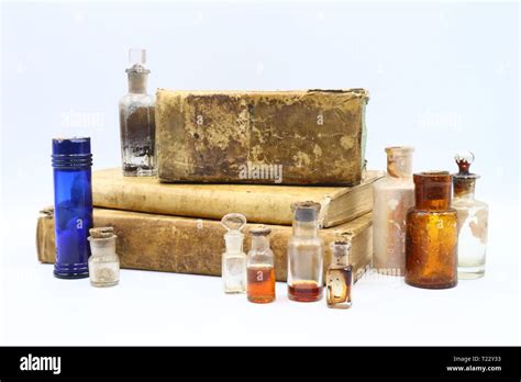 Antique Medicine Bottles 1800s Victorian Era Stock Photo Alamy