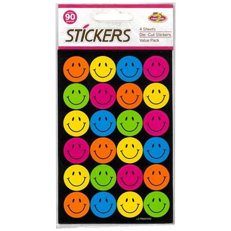 Smiley Face Stickers Pack Of 90 Officemax Nz