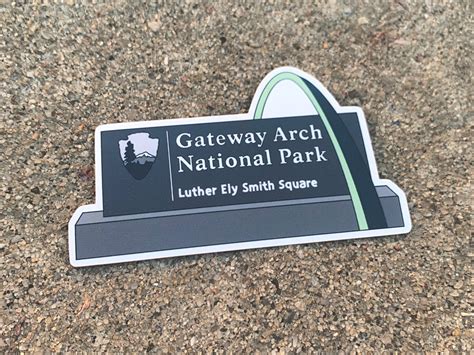 GATEWAY ARCH National Park Sign Sticker St. LOUIS Waterproof | Etsy