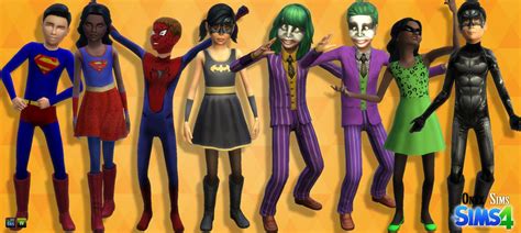 Child Male Female Clothes Halloween Costumes Holiday Onyx Sims Sims