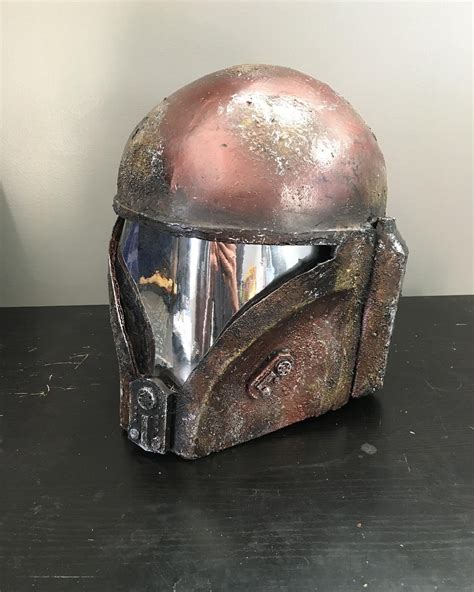 Heres A Custom Mandalorian Helmet I Made From Cardboard And Some