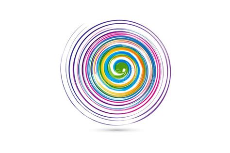 Logo Colorful Spiral Waves Stock Vector Illustration Of Beauty 196806132