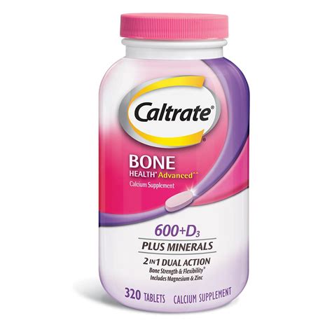 Caltrate 600d3 Plus Minerals Calcium And Vitamin D3 Supplement Tablet