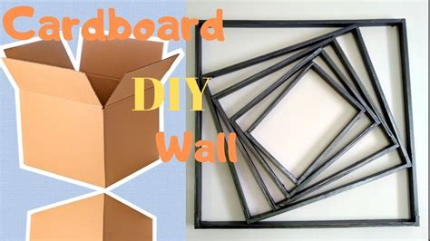 Diy Cardboard Wall Art Hanging Make Simple Wall Decor At Home Youtube