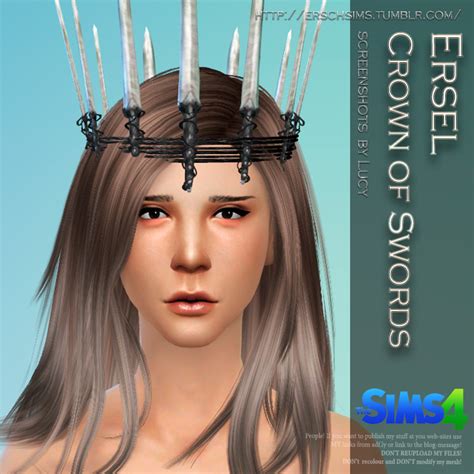 Crown Of Swords By Ersel Sims 4 Ersch Sims
