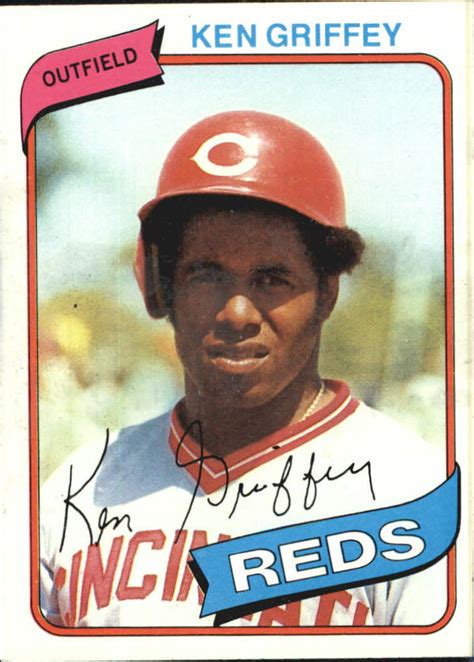 1980 Topps Cincinnati Reds Baseball Card 550 Ken Griffey Sr Vg Ex