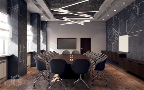 Conference rooms are the vital of sections of an office. Conference room on Behance