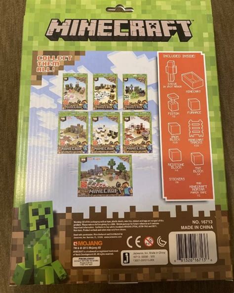 Minecraft Papercraft Overworld Minecart Pack New Etsy
