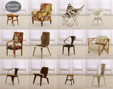 Sims 4 Ccs The Best Updated Chairs By Miosims