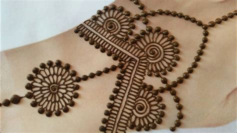 Eid Special Chain Style Jewelry Mehndi Back Hand Mehndi Design Easy
