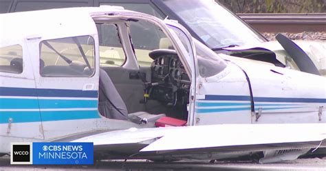 2 Hurt When Small Plane Crashes Into Car On Hwy 81 In Brooklyn Park
