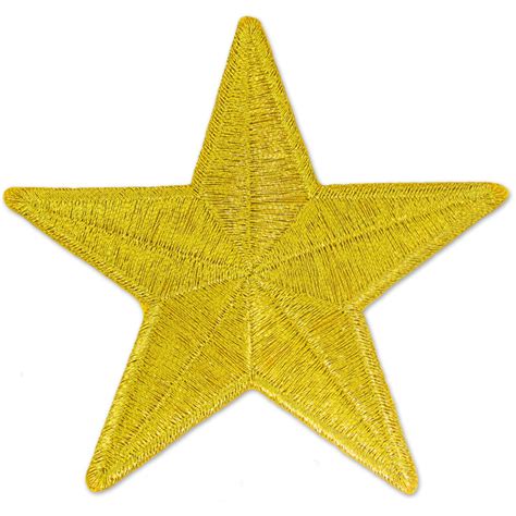 Gold Star Embroidered Patch 2 14 Inch For Jacket Or Backpack Walmart