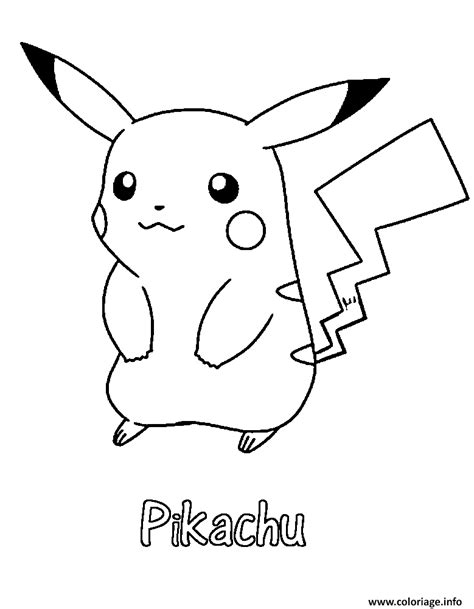 Coloriage Pikachu 31 Dessin Pikachu à imprimer