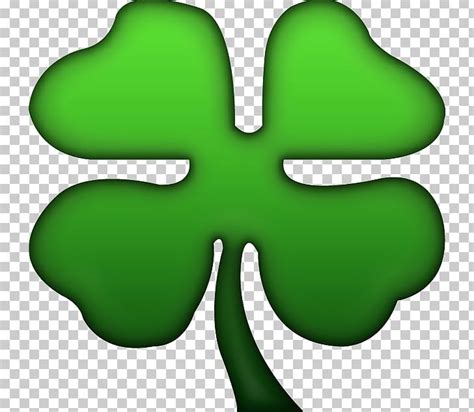 Four Leaf Clover Emoji Png Clipart Clip Art Clover Cloverleaf