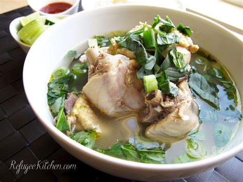 Sgnor Sach Moun Cambodian Chicken Soup Khmer Food Chicken Soup