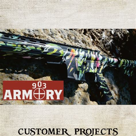 Tiger Stripe Camo Stencil Rifle Branson Cerakote And Laser