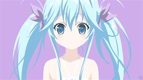 1059587 Illustration Anime Anime Girls Blue Hair Blue Eyes Short