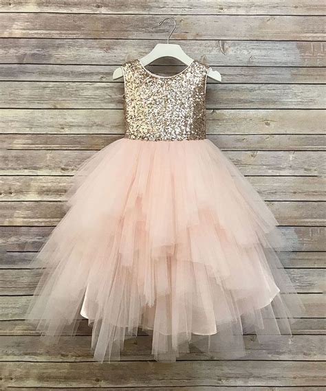 Precious Kids Blush Sequin And Tulle Tutu Dress Girls Toddler Girl