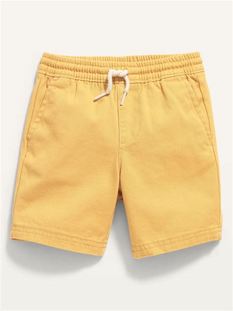 Functional Drawstring Solid Twill Shorts For Toddler Boys Old Navy