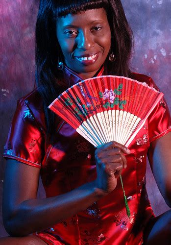 Dsc 4911v Megan Jamaican Model In Red Chinese Cheongsam Ma… Flickr