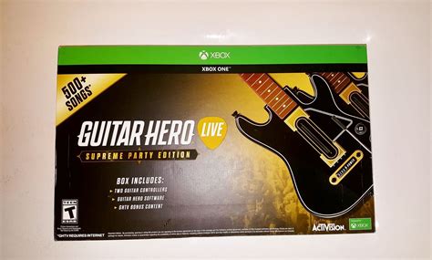 Guitar Hero Live Supreme Party Edition 2 Pack Bundle Xbox One New With