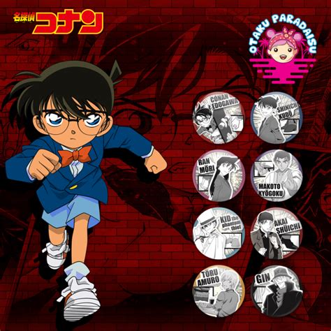 Detective Conan Case Closed Anime Button Pins Anime Badge Anime