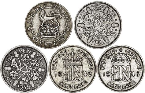 Memorabilia Art And Collectibles 1918 Sterling Silver 6 Pence Sixpence Coin Collectibles Pe