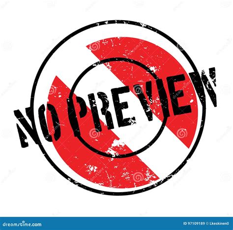 No Preview Rubber Stamp Stock Vector Illustration Of Icon 97109189