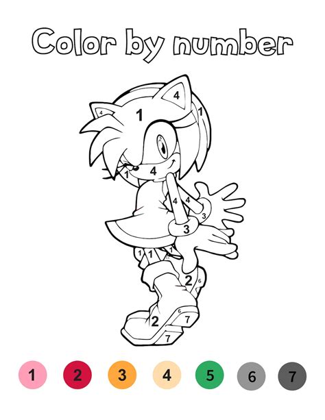 Coloring Pages Sonic Color By Number Sonic The Hedgehog In The Best