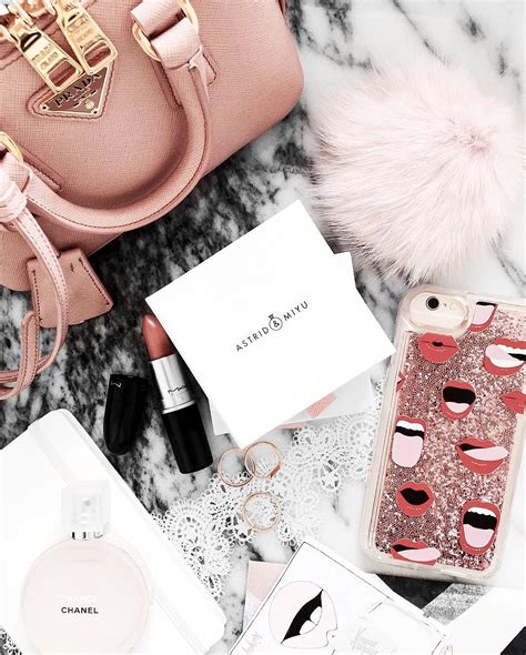 The Pink Essentials The Midi Rings The Chance Chanel Perfume A Prada Bag And M A C Lipstick