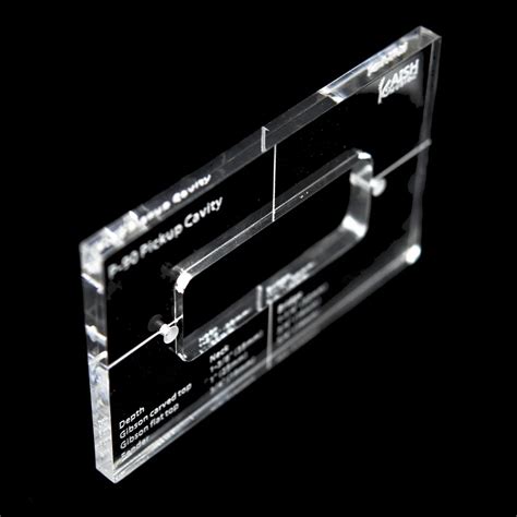 Dopro Acrylic P90 Pickup Routing Template Pickup Templates For P90