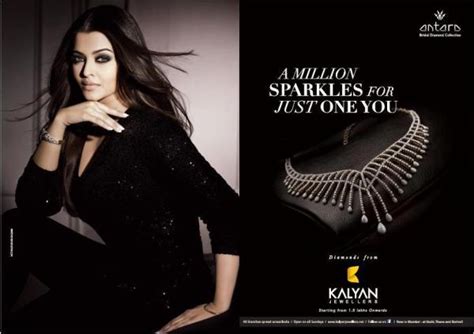 Gold And Diamond Jewellery Designs Aishwarya Rai In The New Kalyan Jewellers Ad