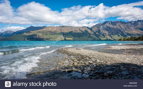 Lake Wakatipu Between Queenstown And Glenorchy South Island New