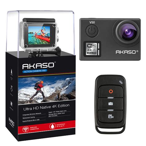 AKASO V50 Native 4K/30fps 20MP WiFi Action Camera with EIS, Ultra HD