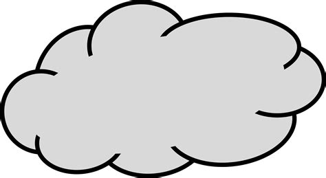 Cloud Clip Art Grey Clipart Wikiclipart