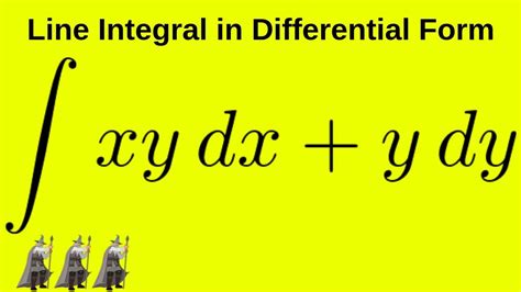 How To Find A Line Integral Given In Differential Form Calculus 3 Youtube
