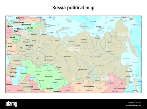 Mapa Fisico De Rusia