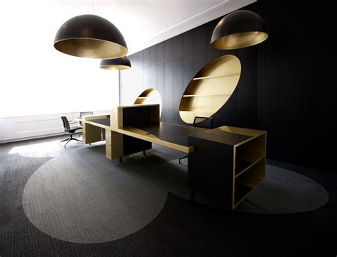 Black And Gold Office Office Snapshots