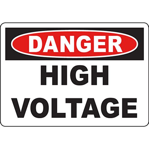 Danger High Voltage Sign Graphic Products