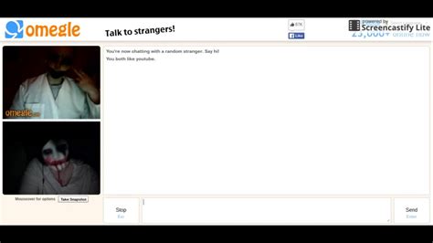 jeff the killer returns to omegle meeting a fellow youtuber youtube