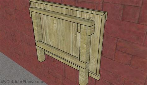 Wall Mounted Folding Workbench Plans Myoutdoorplans Free