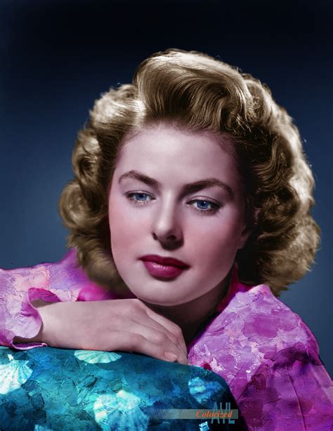 Colors For A Bygone Era A Young Ingrid Bergman 1915 1982 Ca Mid 1940s
